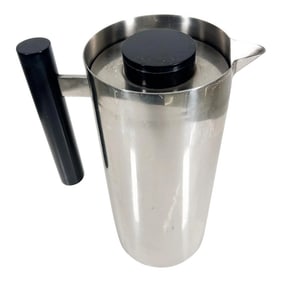 1950s Smith Metal Arts Stainless Modern Pitcher Carafe Buffalo Ny