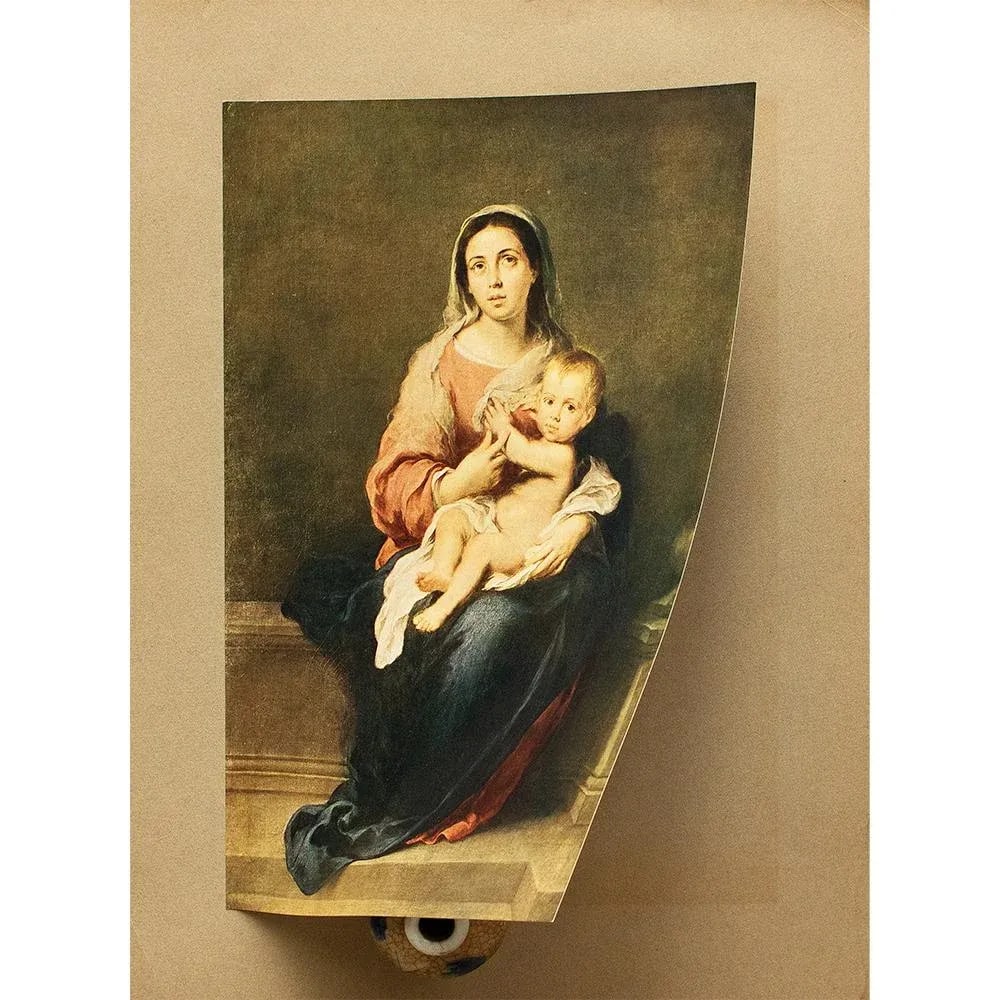 1900s After Bartolomé Esteban Murillo, "The Virgin With the Child" Antique Full-Color Print - 5