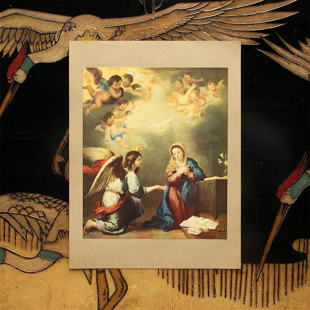 1900s After Bartolomé Esteban Murillo, "The Annunciation" Antique Full-Color Print - 3