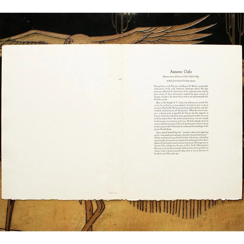 1950s After George Innes, "Autumn Oaks" Full-Color Pirnt - 5