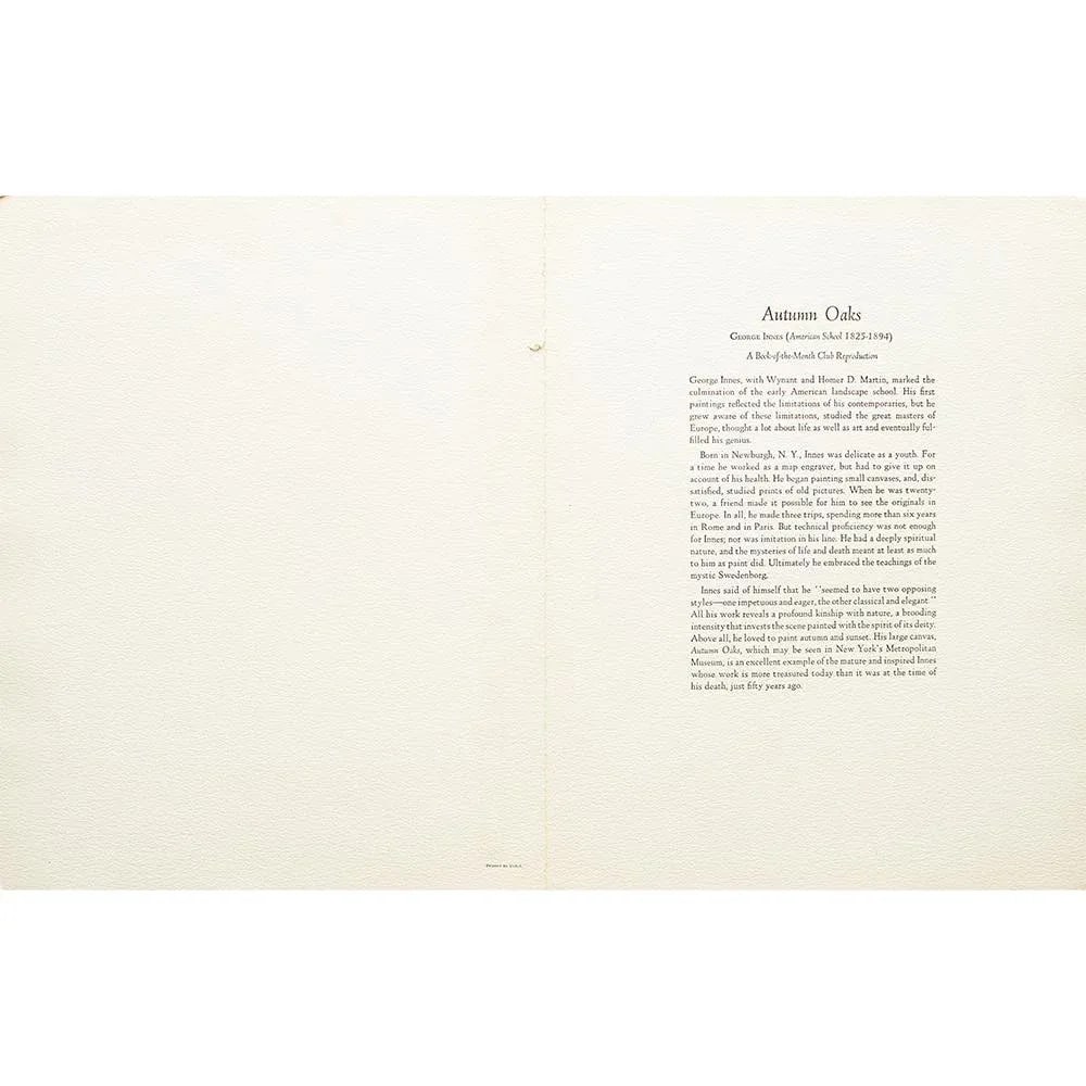 1950s After George Innes, "Autumn Oaks" Full-Color Pirnt - 6