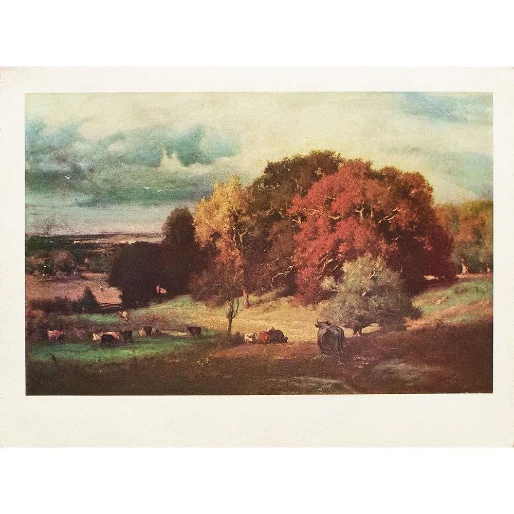 1950s After George Innes, "Autumn Oaks" Full-Color Pirnt - 8