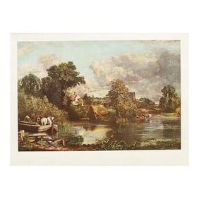 1950s After John Constable, "The White Horse" Full-Color Print