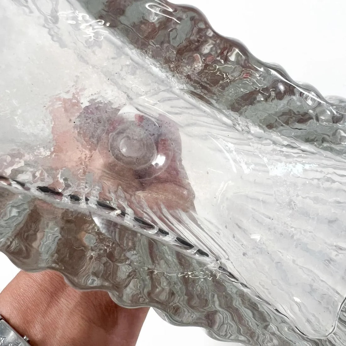 1940s Art Deco Leaded Glass Crystal Decanter W/ Stopper - 12