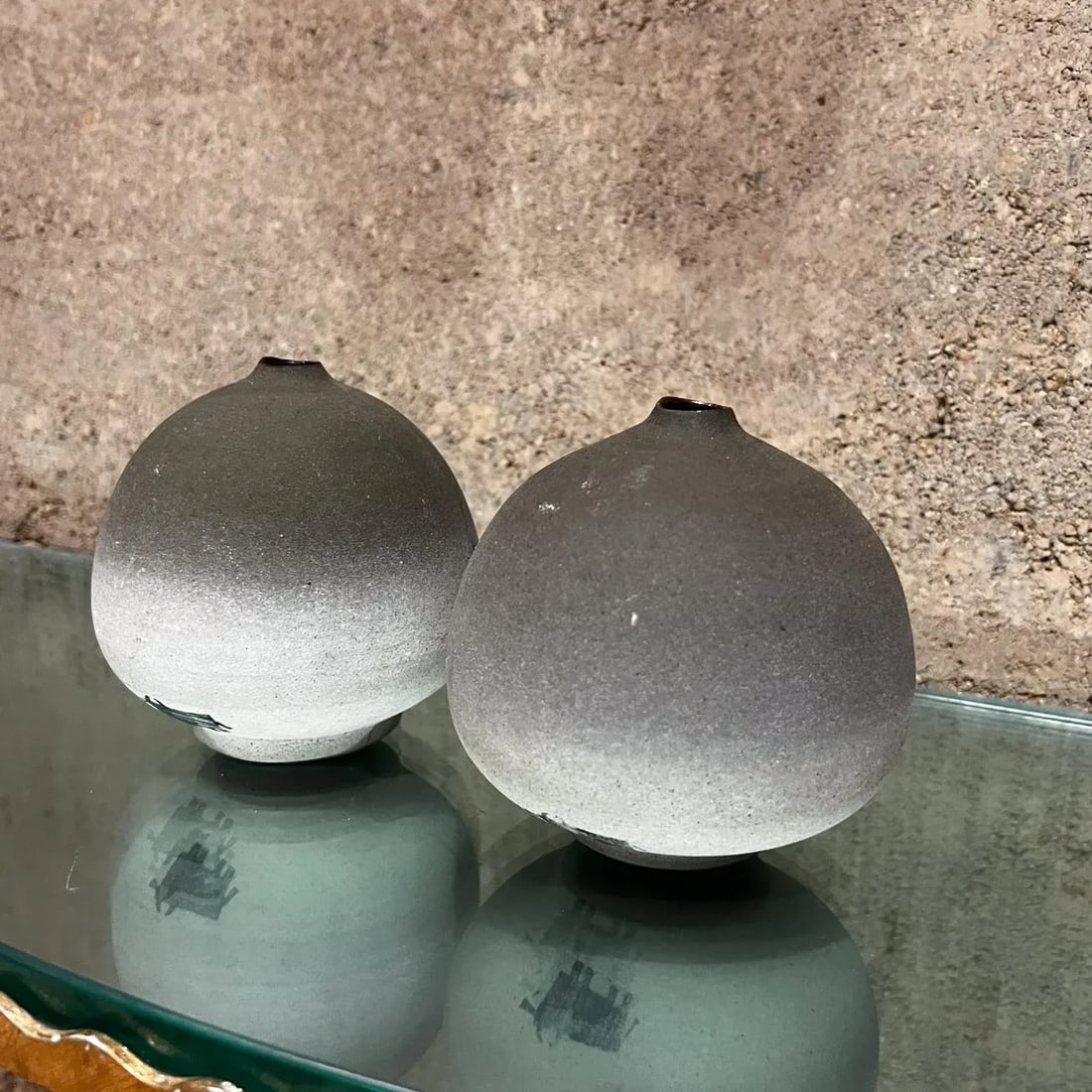 1970s Art Pottery El Toro Weed Pot Bud Vase Pair - 7