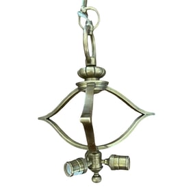 Visual Comfort Brass Three-Arm Pendant