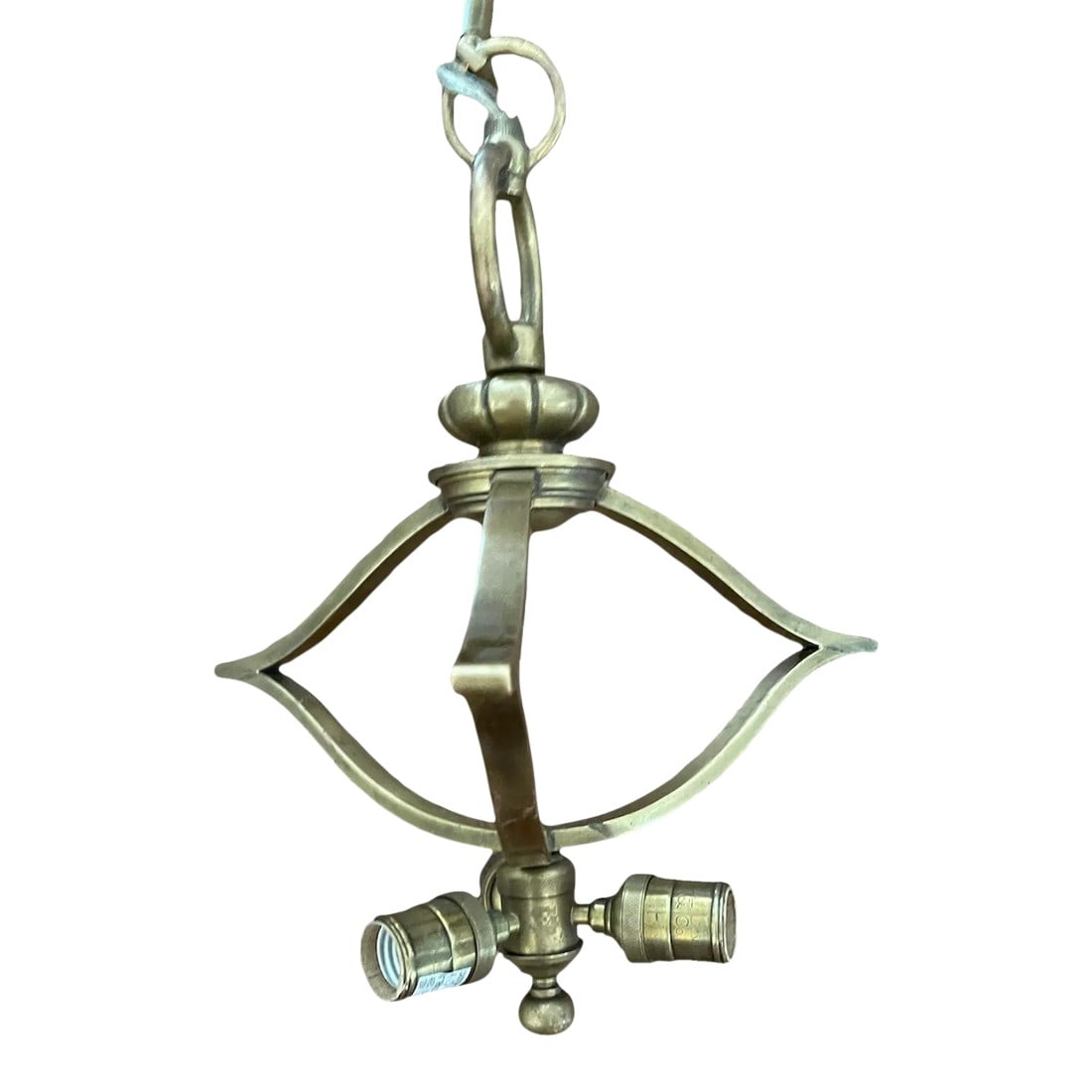 Visual Comfort Brass Three-Arm Pendant (1 of 6)