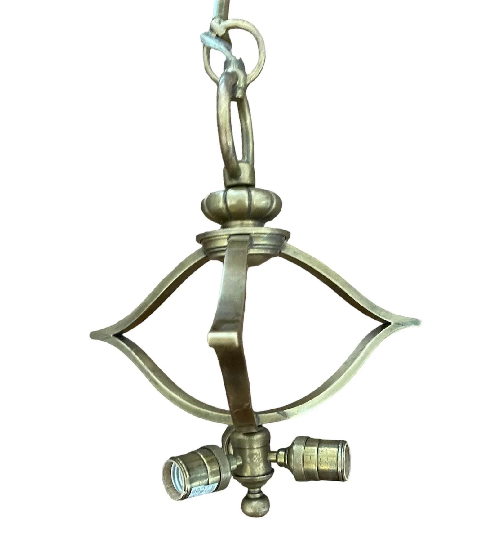 Visual Comfort Brass Three-Arm Pendant - 6