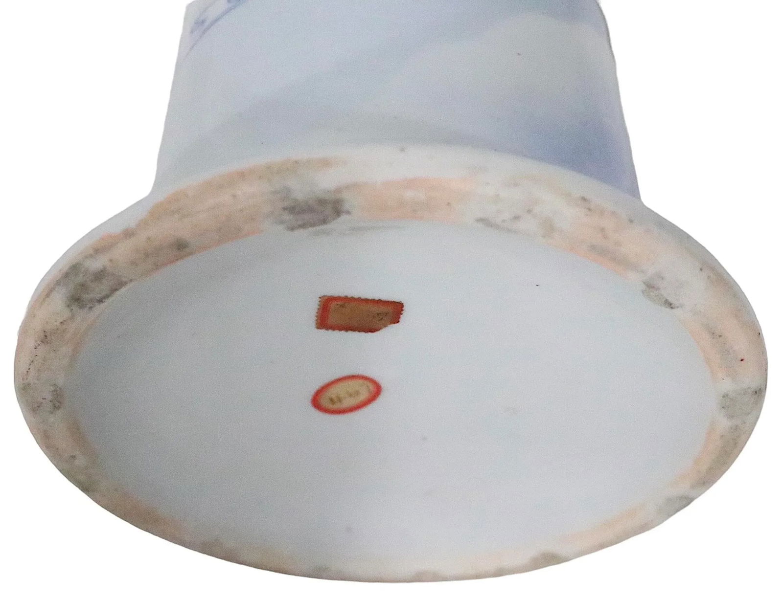 Early 20th C. Blue and White Japanese Ceramic Porcelain Floor Vase Umbrella Cane Stand - 2