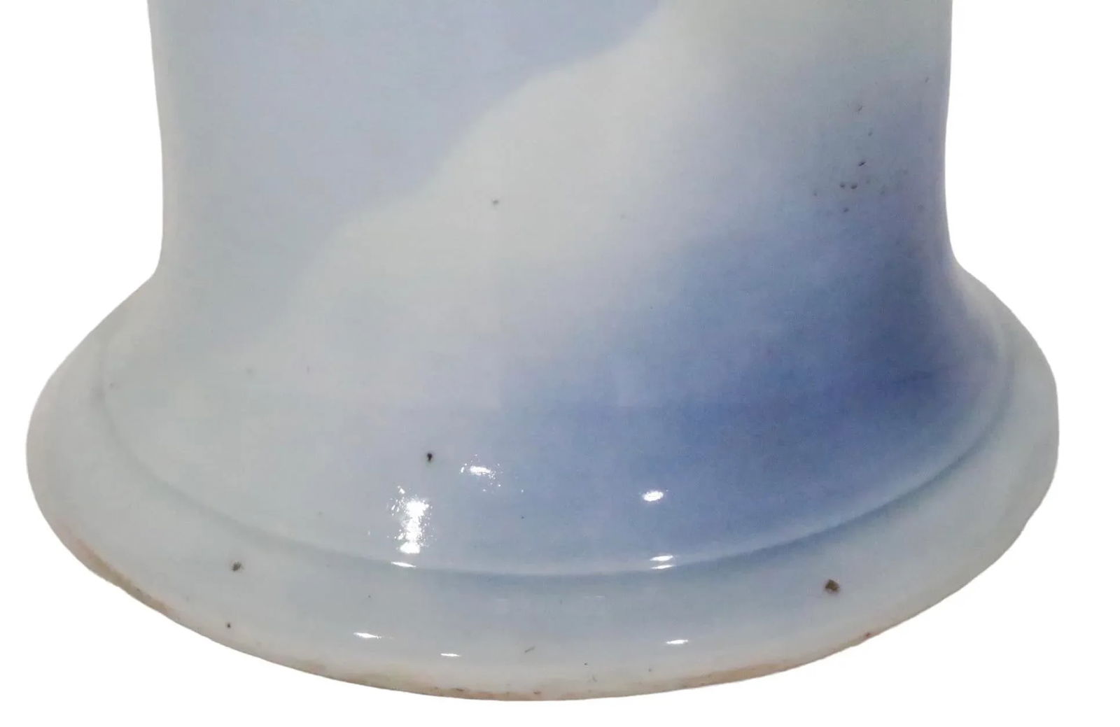 Early 20th C. Blue and White Japanese Ceramic Porcelain Floor Vase Umbrella Cane Stand - 3