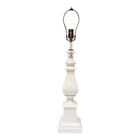 Vintage Porcelain Pillar Table Lamp