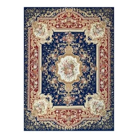 1990s Handwoven French Style Aubusson Area Rug 9'0"³ X 12'0"³