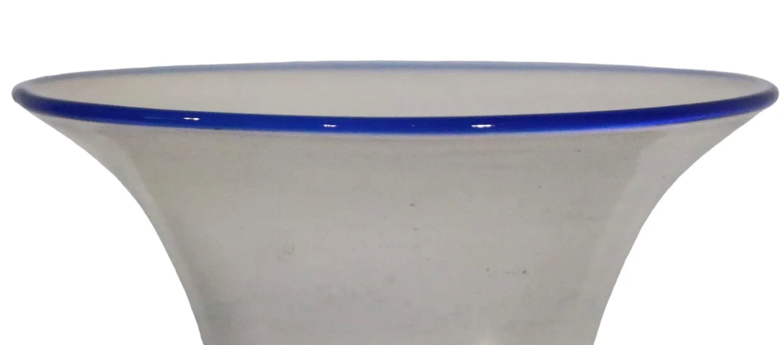 Decorative Trumpet Form Art Glass Murano Vase Poss. Venini - 5