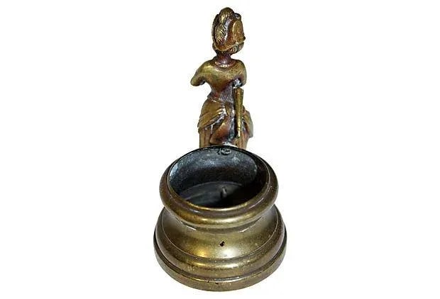 19c Brass Toothpick Holder - 3