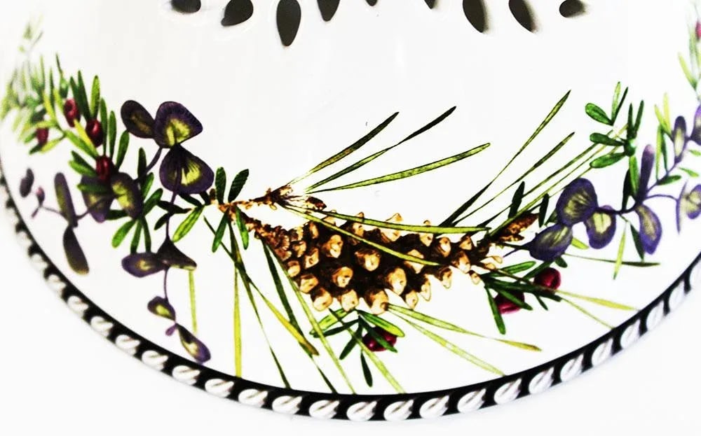 Lenox China Etchings Collection Pine Bough Tea Lamp - Candle Holder - 3