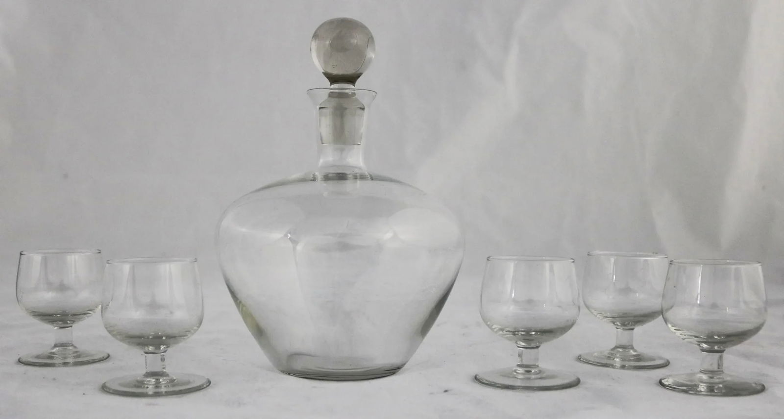 Tinka Decanter Set with Five Glasses by A. D. Copier for Royal Leerdam Holland - 13
