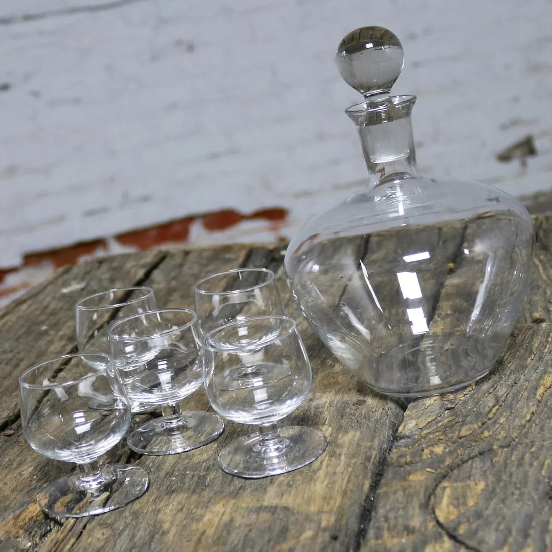 Tinka Decanter Set with Five Glasses by A. D. Copier for Royal Leerdam Holland - 2
