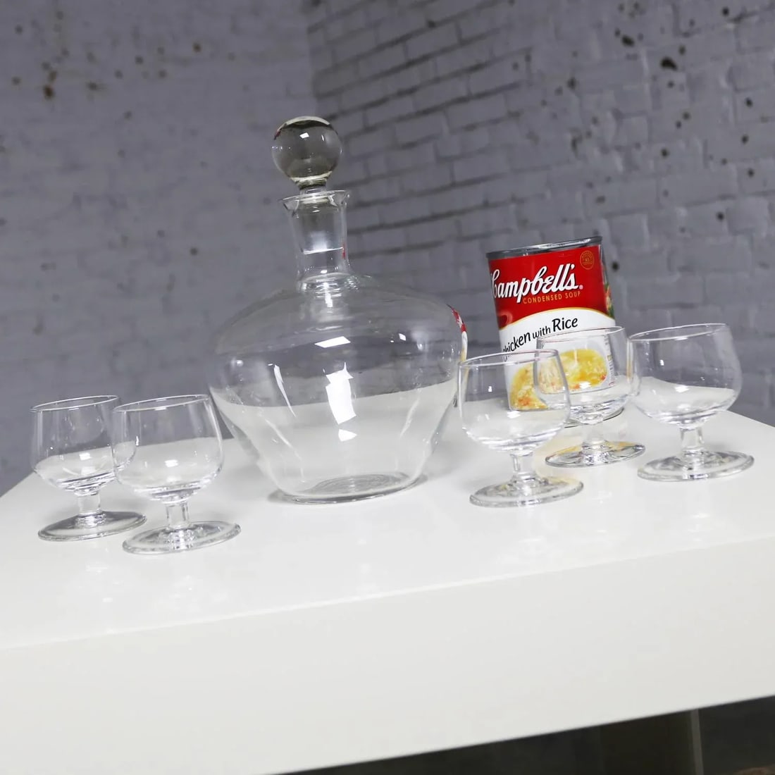 Tinka Decanter Set with Five Glasses by A. D. Copier for Royal Leerdam Holland - 6