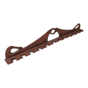 Folk Art Dual Dog Pipe Holder