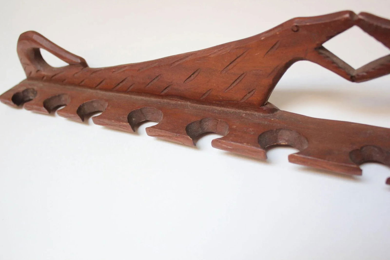 Folk Art Dual Dog Pipe Holder - 7