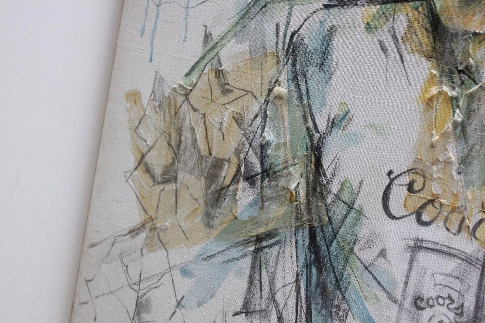 Ek Sigal "Craig" Mixed Media Portrait on Canvas - 8