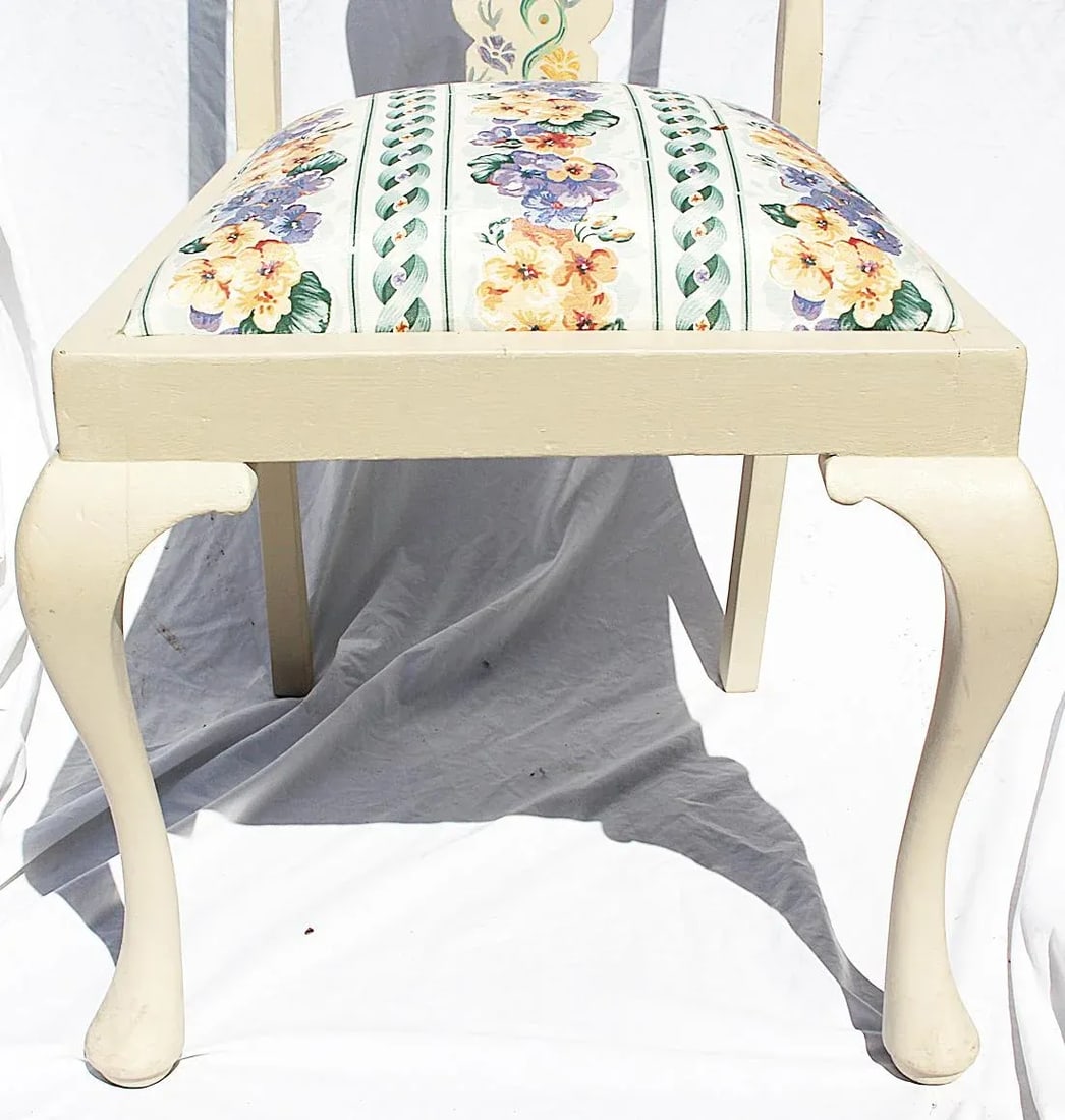 Painted Queen Anne Chair - 5