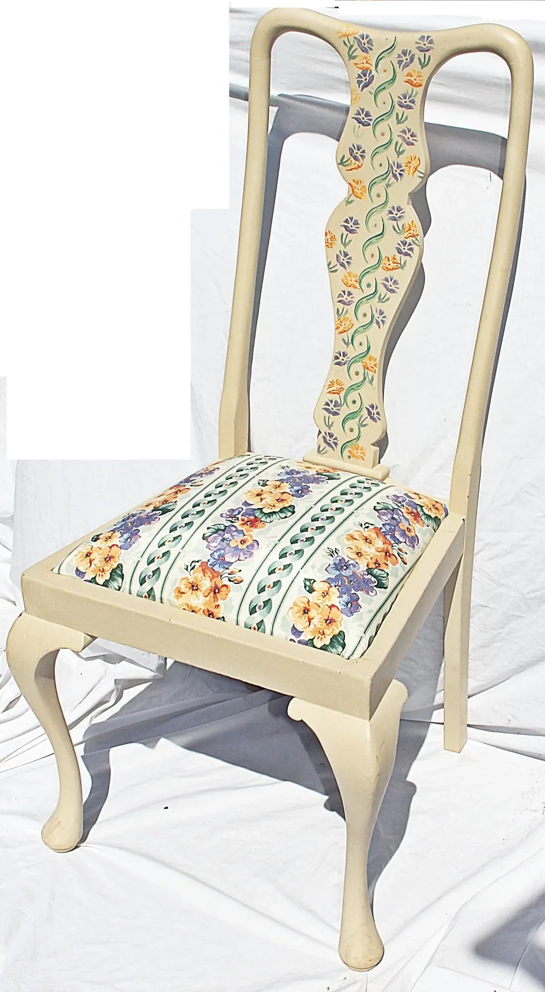 Painted Queen Anne Chair - 6