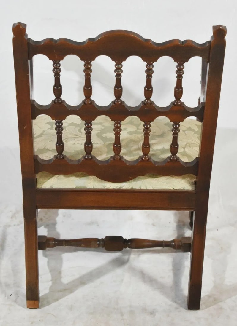 Kittinger Mahogany William and Mary Arm Chair Pilgrim Style Early American - 10