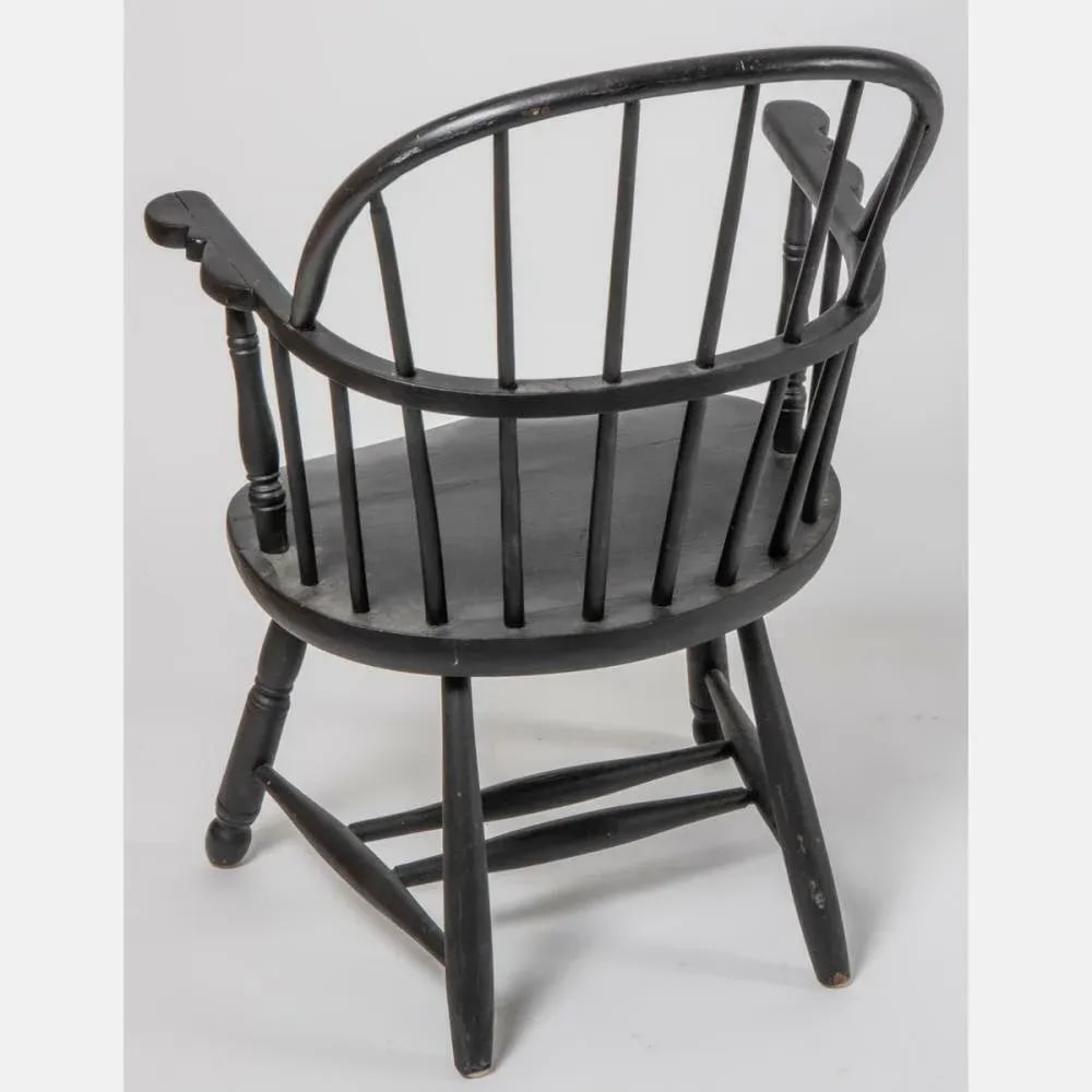 Artisan Benchmade Bow Back Continuous Arm Black Windsor Arm - 3