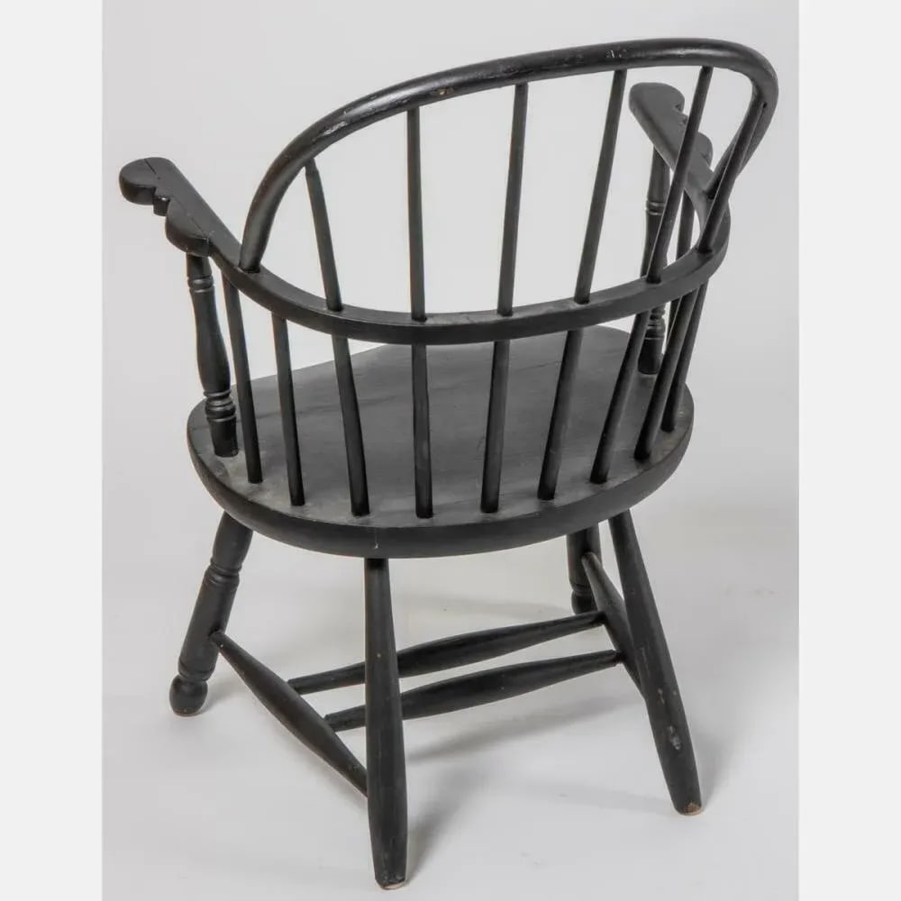 Artisan Benchmade Bow Back Continuous Arm Black Windsor Arm - 4