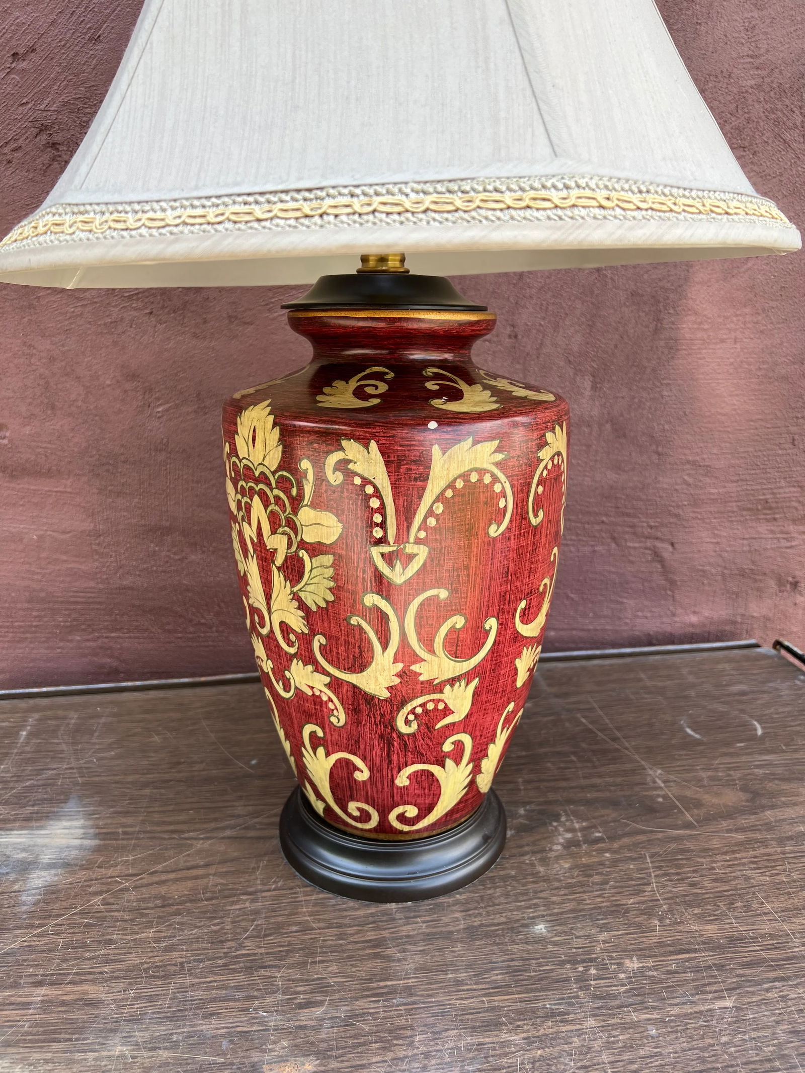 1990s Eastern Accents Asian Style Lamp - 4