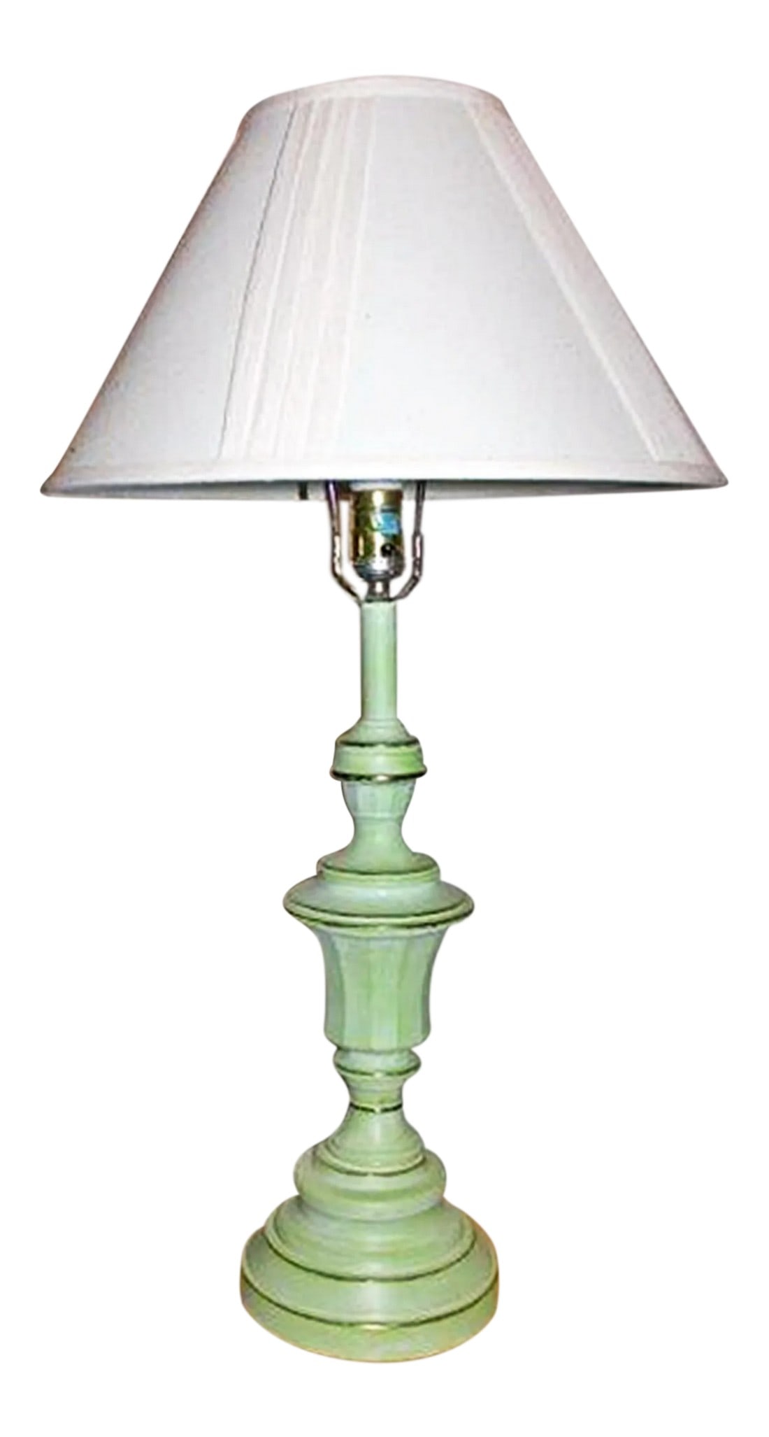 Painted Brass Table Lamp