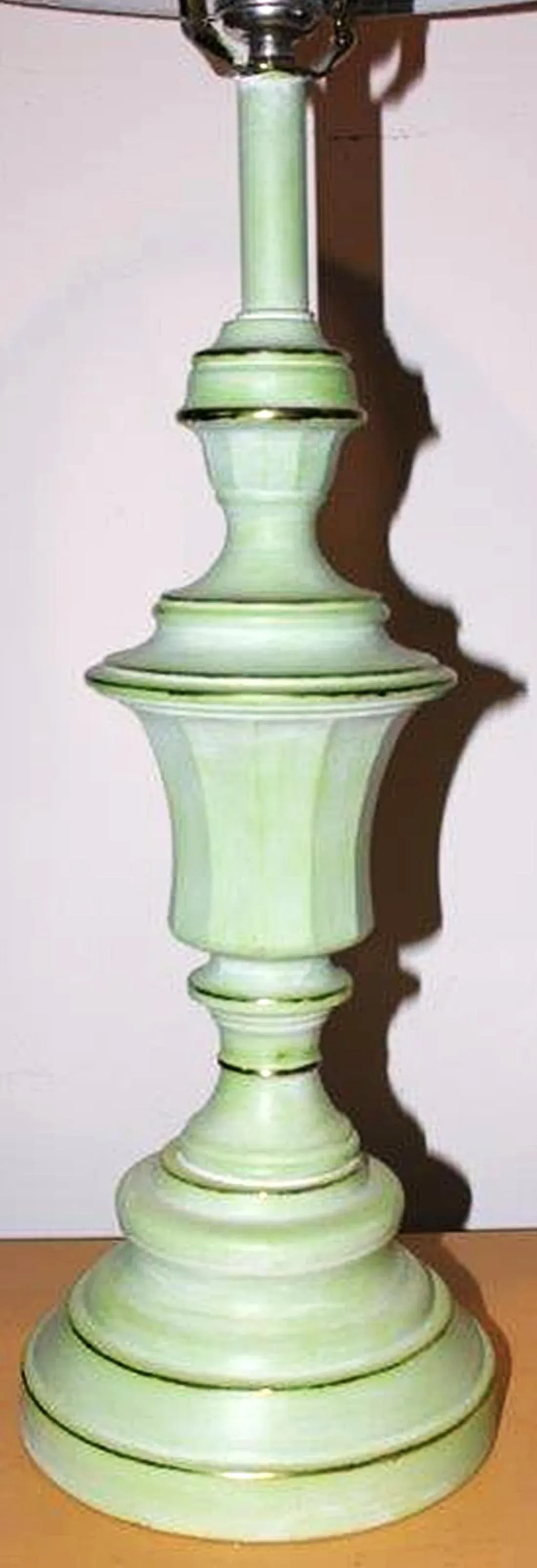 Painted Brass Table Lamp - 2