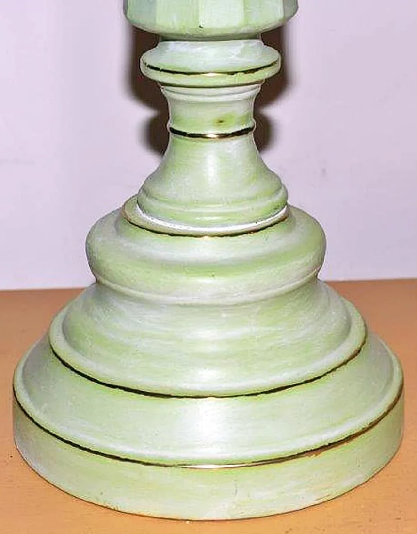 Painted Brass Table Lamp - 3