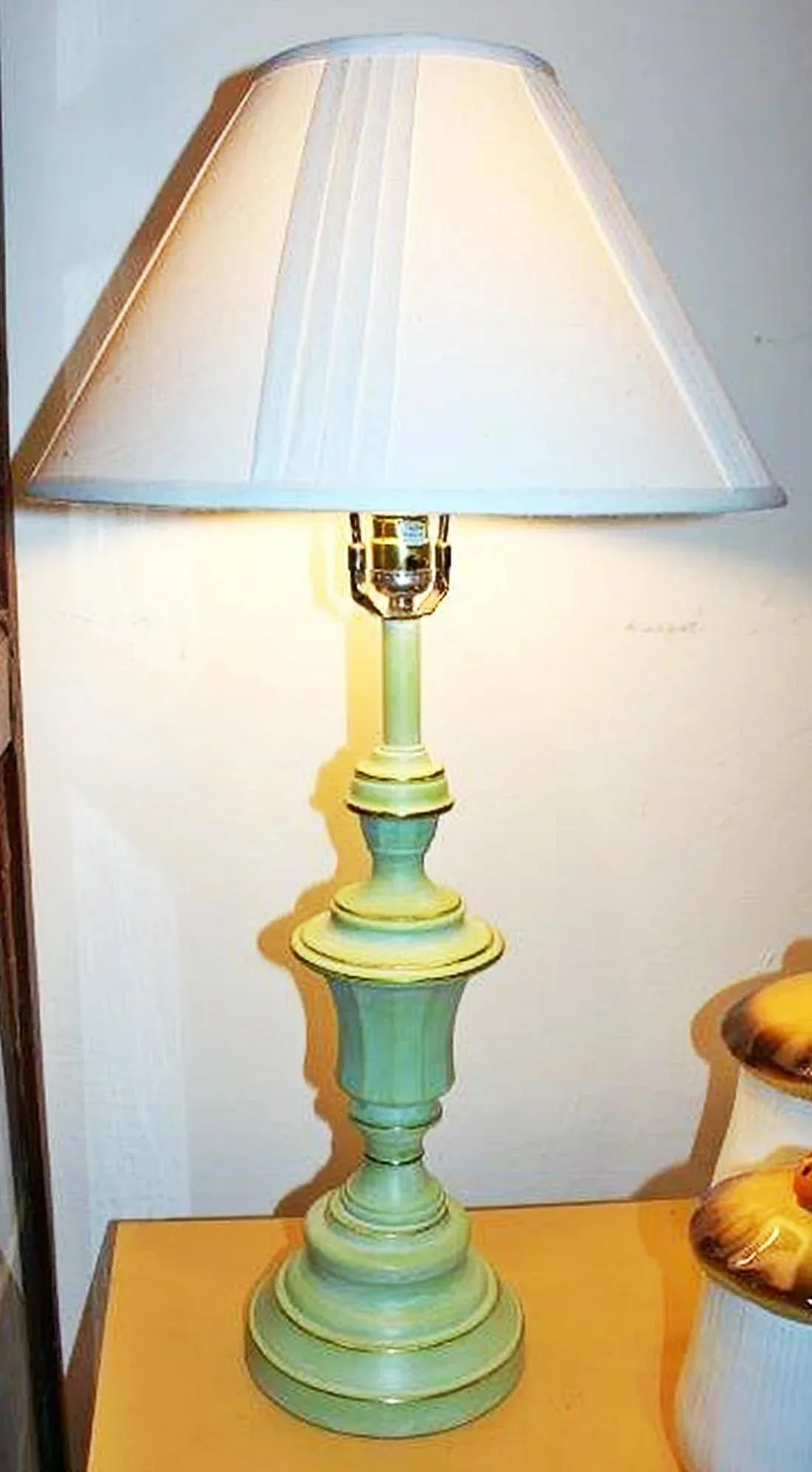 Painted Brass Table Lamp - 4