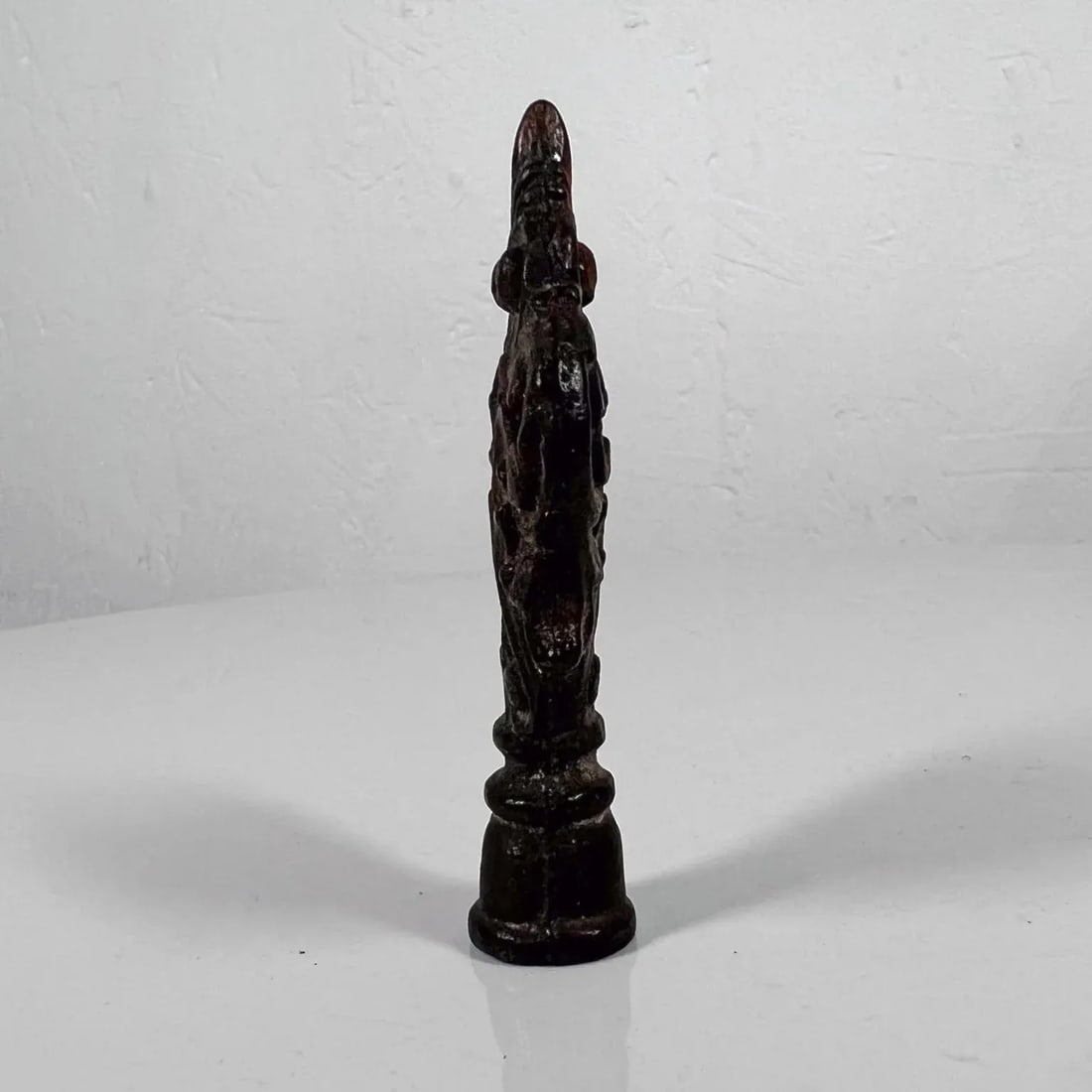 Old Vintage Art Nouveau Lamp Finial Ornament Cast Iron - 2
