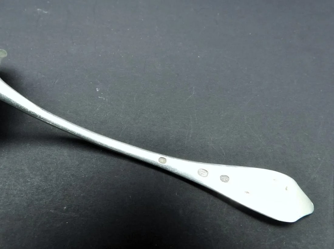 Antique Christian F Heise Sterling Silver Sauce Cream Bouillion Ladle Denmark 1931 - 4