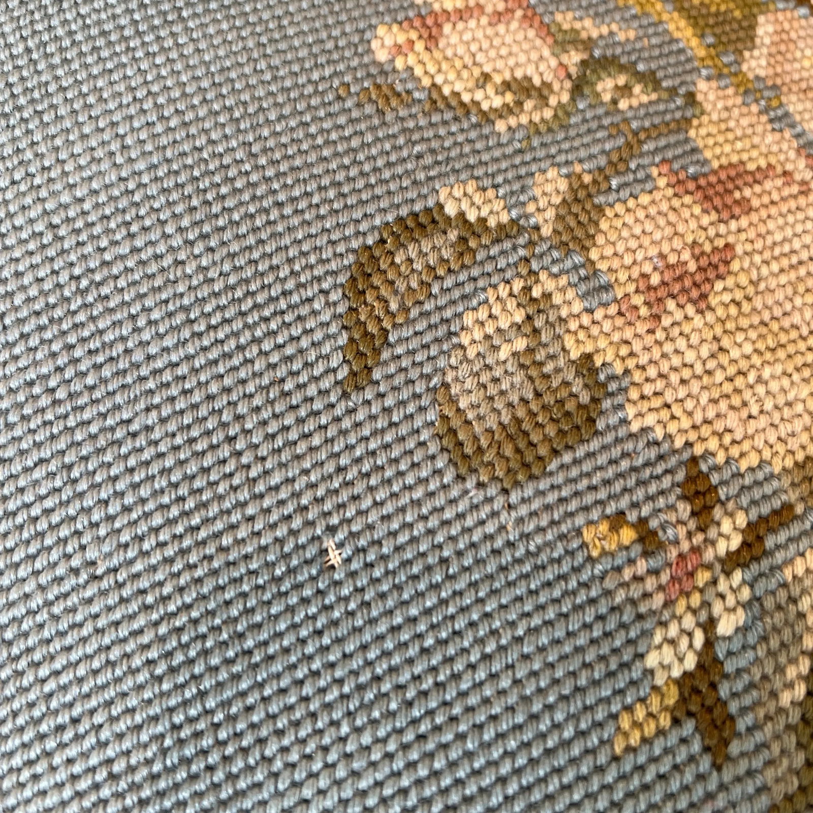 Antique Needlepoint Rocking Chair - 8