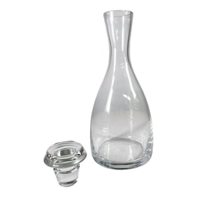 1970s Wine Decanter Carafe Modern Art Glass