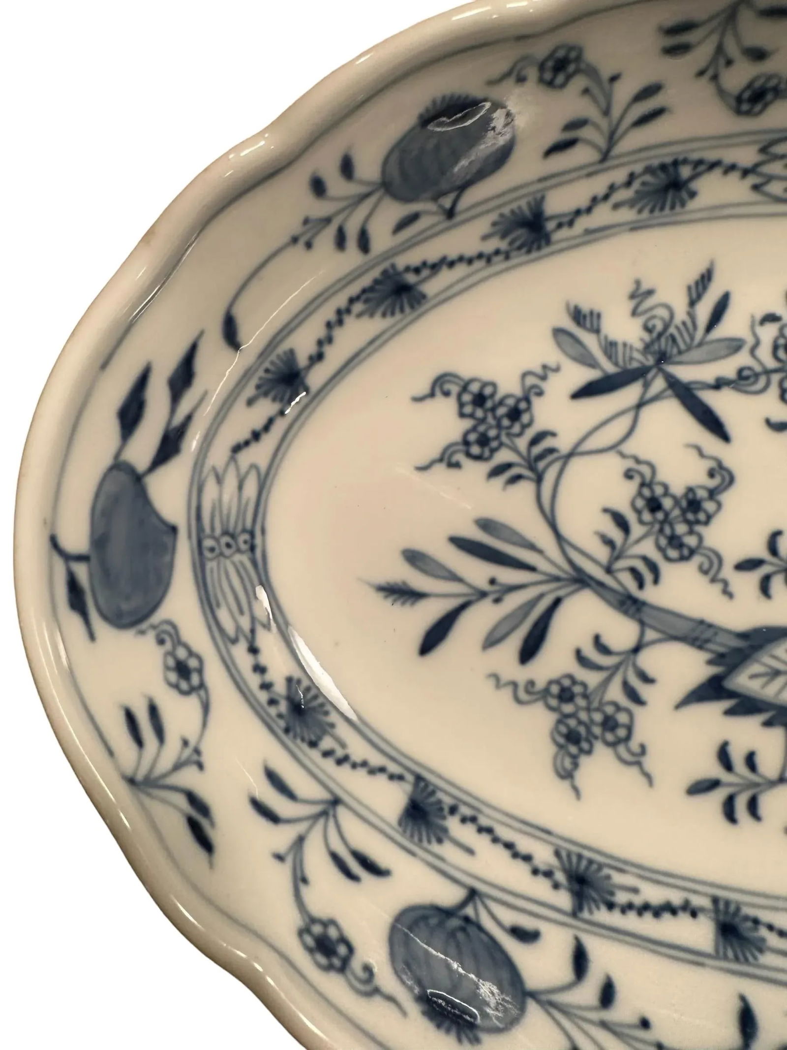 Antique 19th Century Meissen Blue Onion Platter - 4
