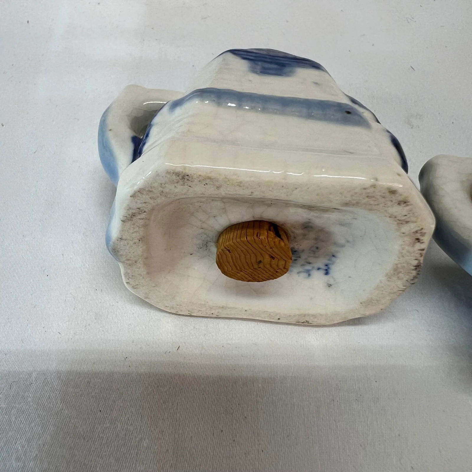 Occupied Japan Blue and White Windmill Salt and Pepper Shakers - a Pair - 2