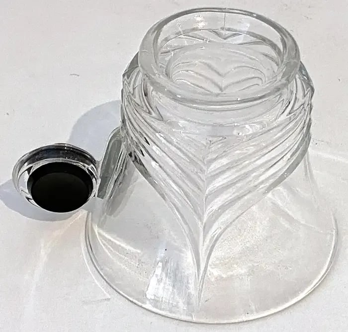 Early 20th Century Art Deco Heisey Glass 'Stanhope' Cups & Saucers, by Walter Von Hessen - Set of 4 - 9