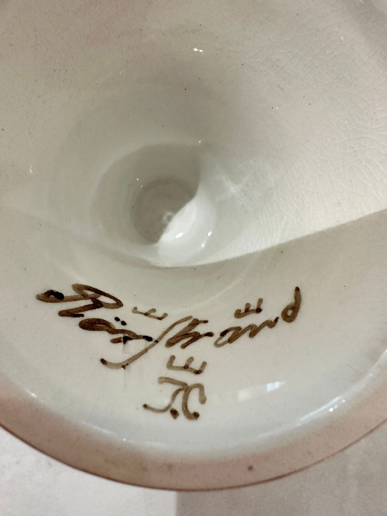 Vintage Ilse Claesson for Rörstrand Art Deco Hand-Painted Candleholders, Signed- a Pair - 8