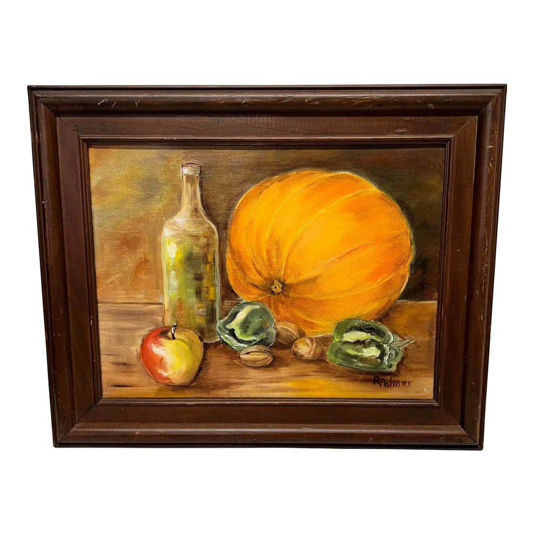 Vintage Original Art Oil on Board Still Life Signed by Artist (1 of 7)