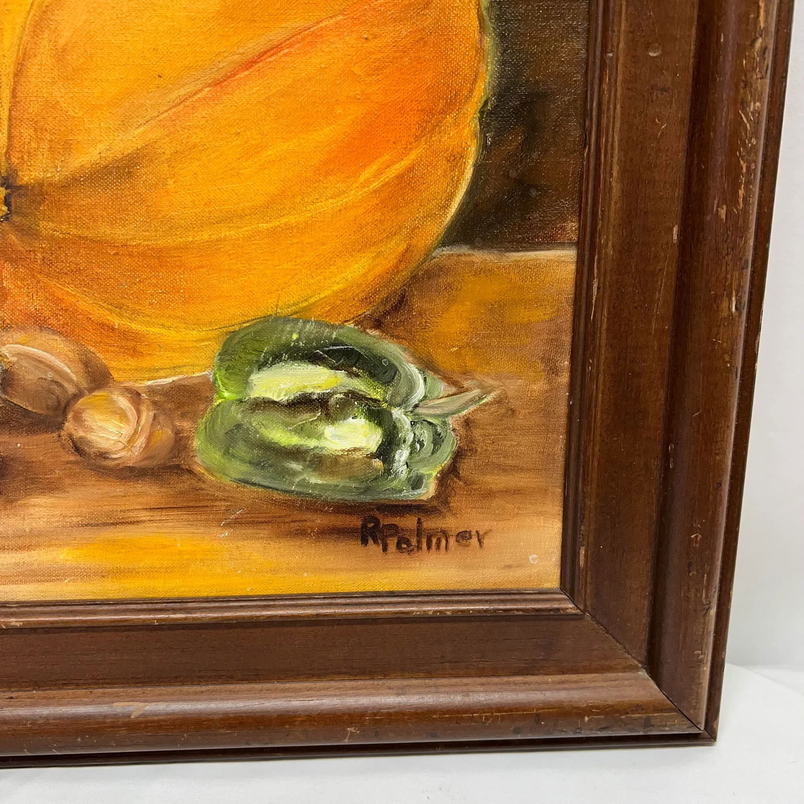 Vintage Original Art Oil on Board Still Life Signed by Artist - 4