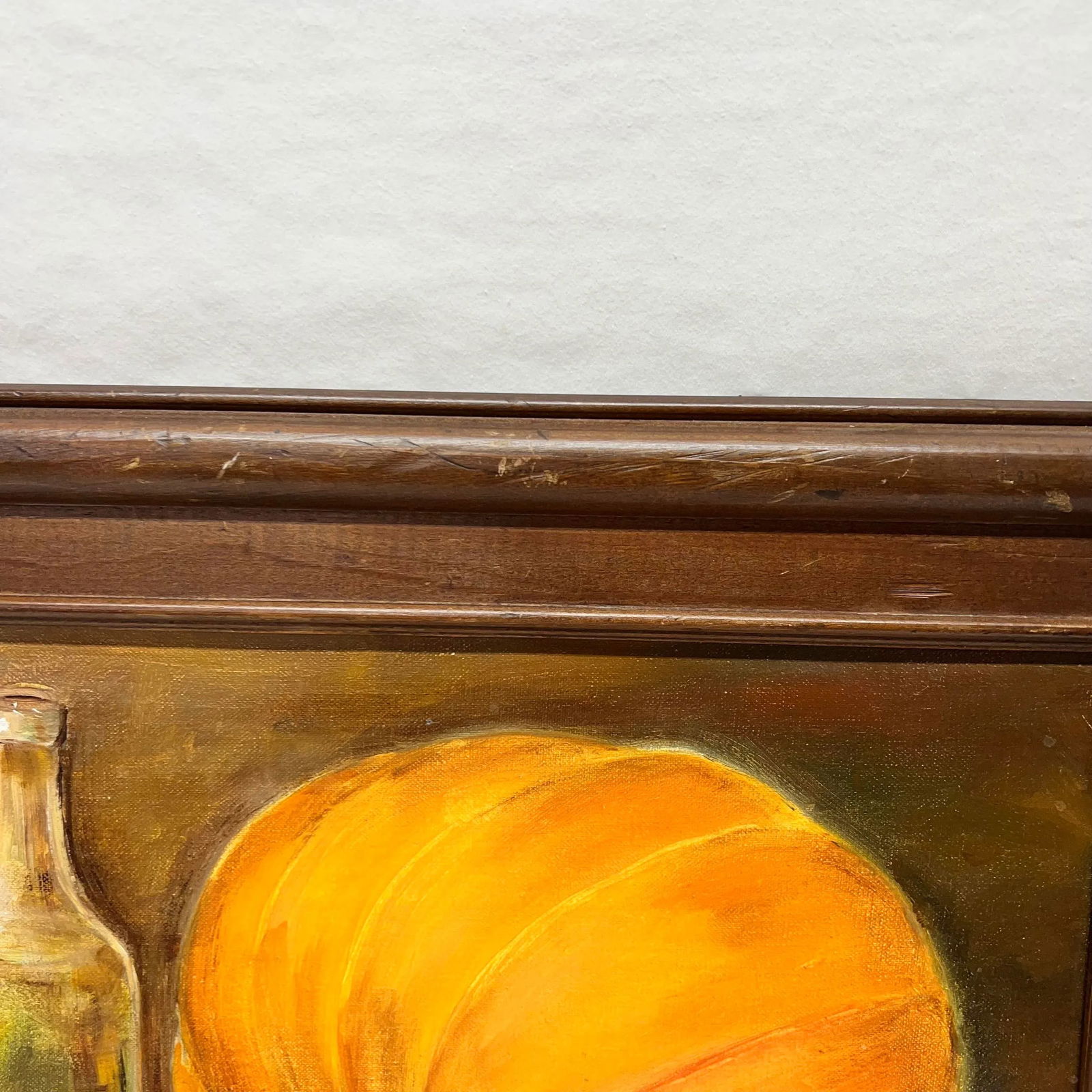 Vintage Original Art Oil on Board Still Life Signed by Artist - 5