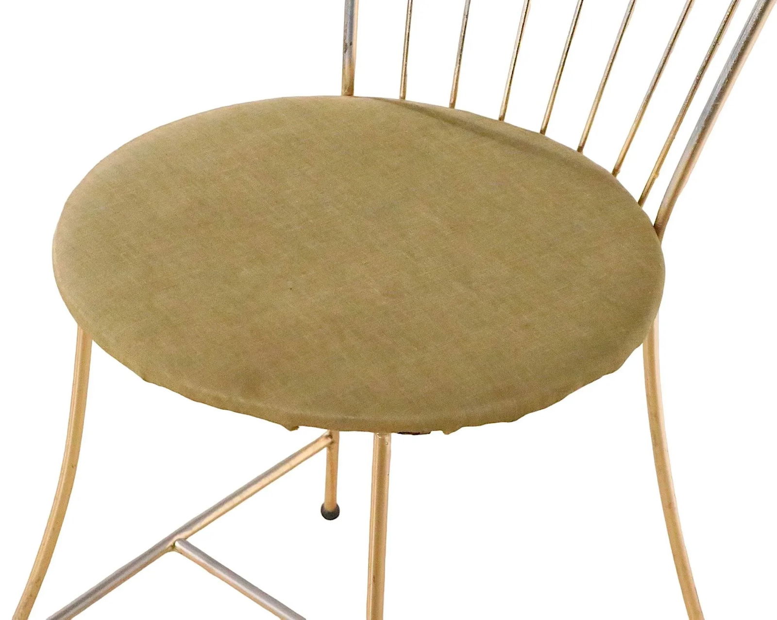 Glamorous Hollywood Boudoir Side Chair With Dramatic Rolled Back C 1950/1960's - 11