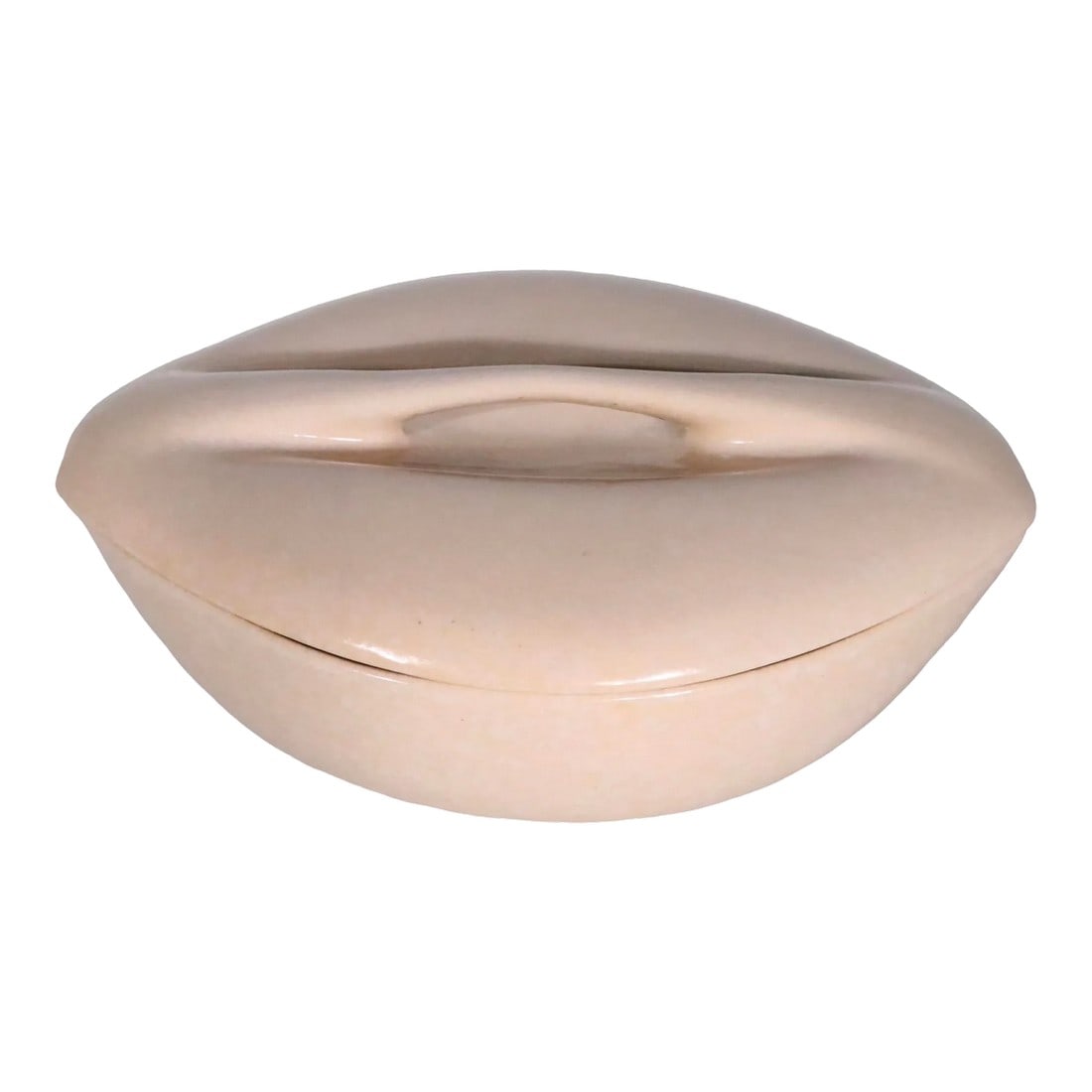 Large Mid Century Ben Seibel Roseville Raymor Covered Casserole C 1950's: Large sculptural Mid Century covered casserole, designed by Ben Seibel as part of the Raymor series, produced by Roseville Pottery, circa 1950's. This example is in very good, original, clean and