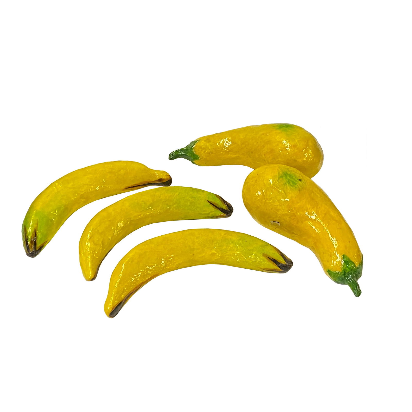 Assort Fruits Bread Simulated Display Red Rattan Oval Basket Tray - 4