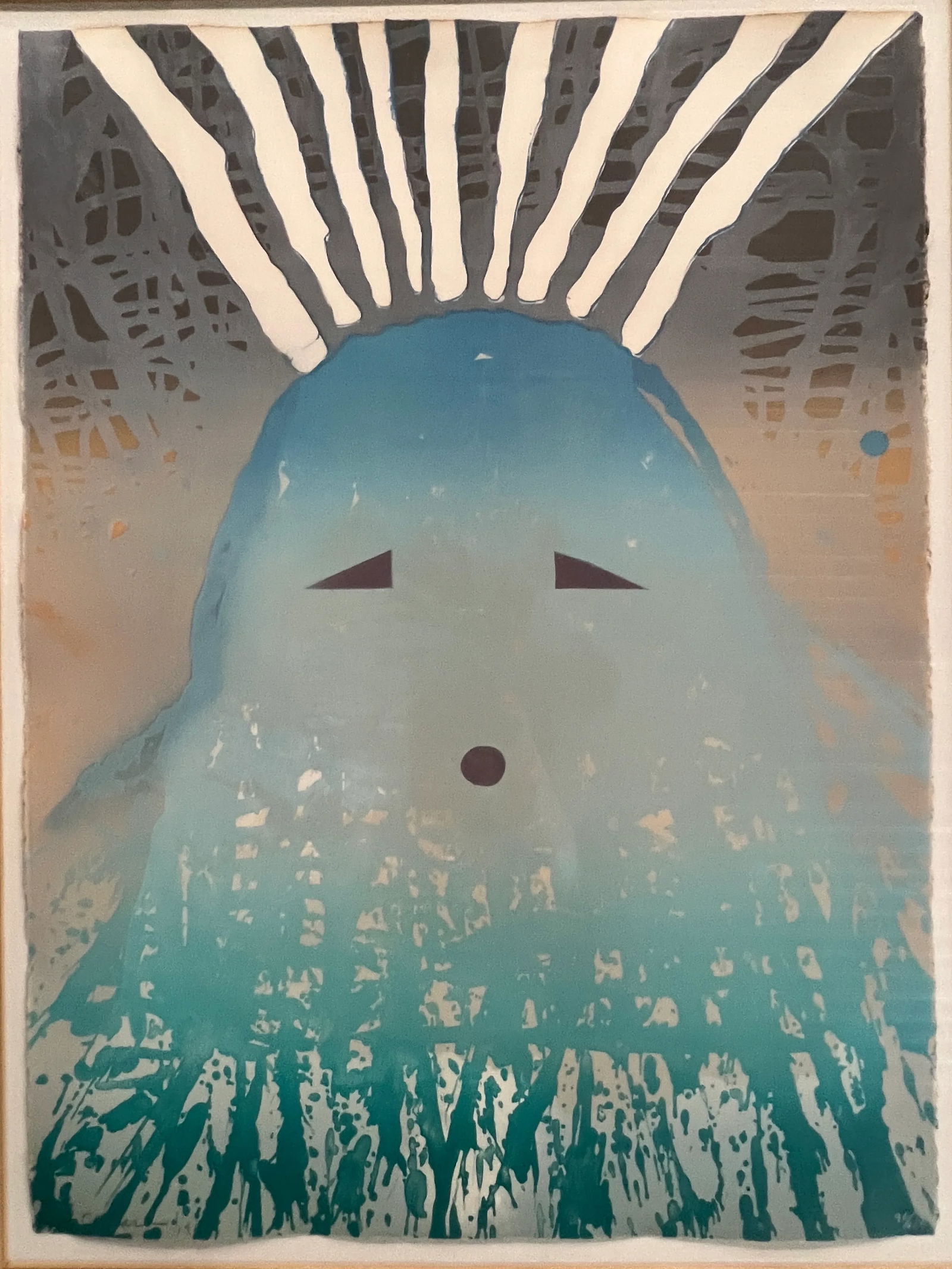 Born of Water by RC Gorman, 1980 Signed Original Stone Lithograph - 5